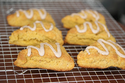 photo of scones on a baking rack