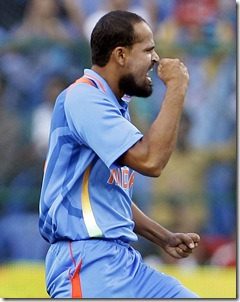 yusuf after taking wicket