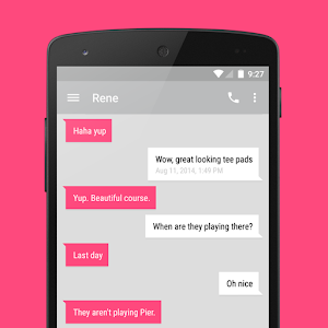 EvolveSMS Theme Pink Cards.apk 5.5.2