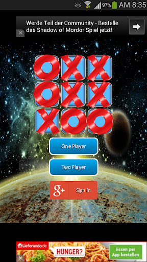 Tic Tac Toe Space Free Online