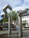 Moderner Brunnen