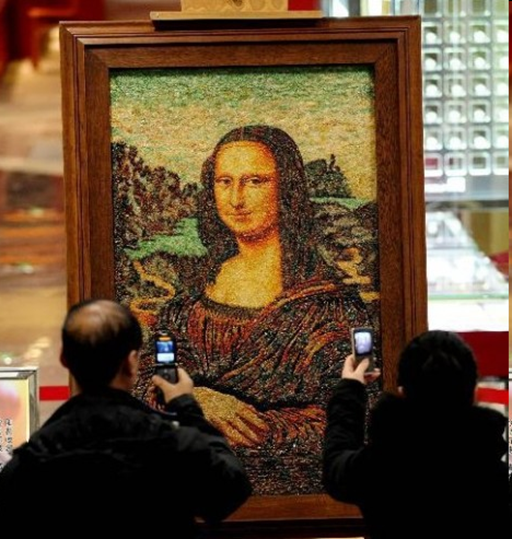100,000 carats Mona Lisa painiting 