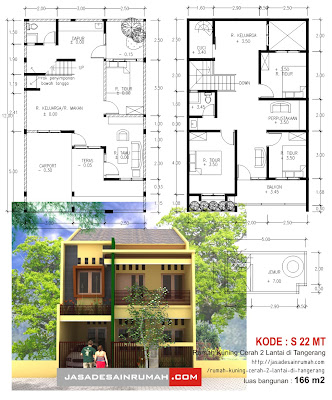 Gambar Minimalis on Rumah Kuning Cerah 2 Lantai Di Tangerang   Jasa Desain Rumah