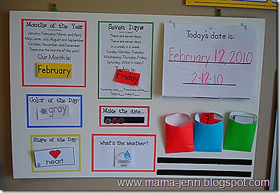 Our Calendar Board