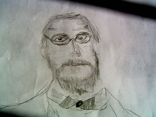 Sketch of Rudolf Virchow father of pathology
