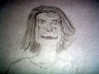 Sketch of Jacqueline Kennedy