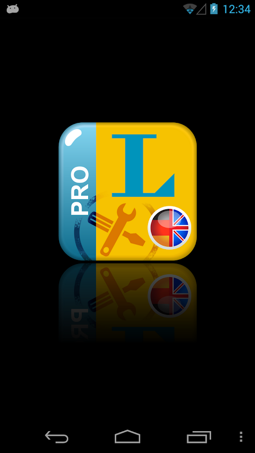 Android application Technology DE &lt; &gt; EN  Pro screenshort