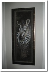 zebra painting close