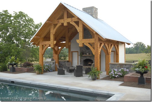 pool house homestead timberframes 2
