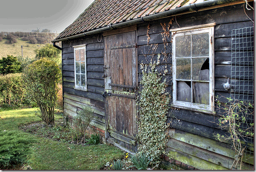 garden shed gray flickr