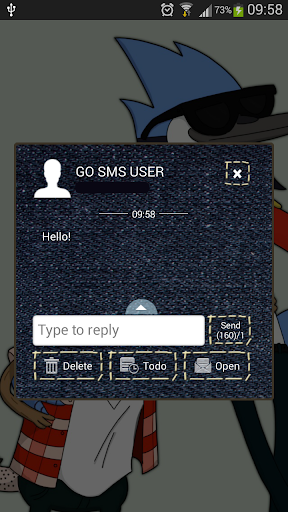 GO SMS Proのブルージーンズ