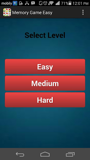 Easy Memory Game Free 2015