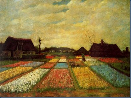 Van Gogh - (Vincent Van Gogh), Campo de tulipanes