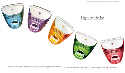 Publicidad iMac: High-Technicolor