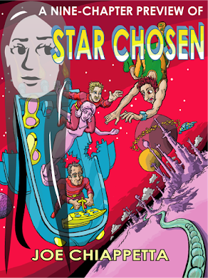 Preview cover version for Star Chosen science fiction novel by Joe Chiappetta