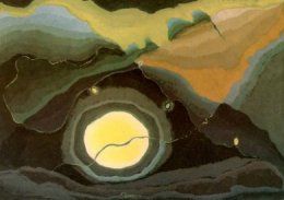 Me and the Moon by Arthur Dove