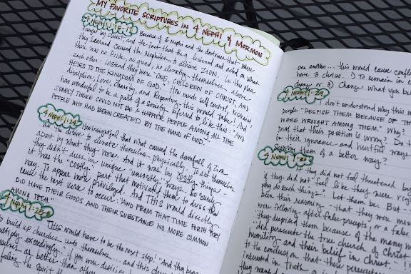 4th Nephi Journal Entries- The Red Headed Hostess