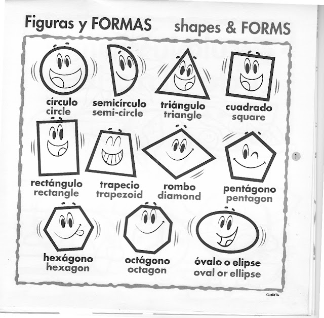 Pinta Y Aprende Las Figuras Geometricas En Ingles