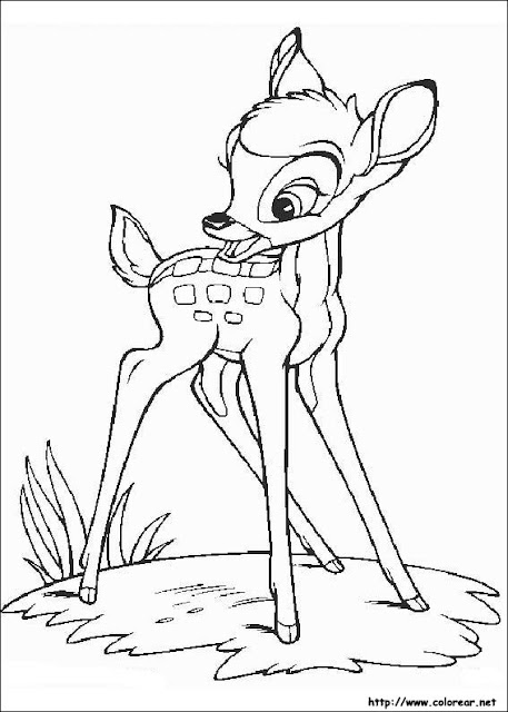 el cuento del bambi para pintar