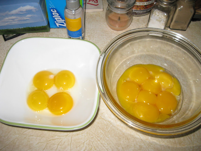 12 yolks left behind