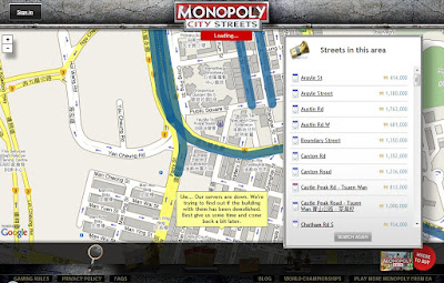 Monopoly City Streets - Searching for Available Streets