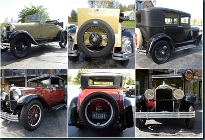 old car collage