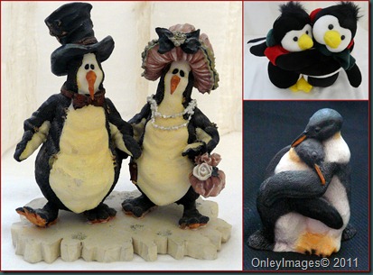 penguin lovers collage