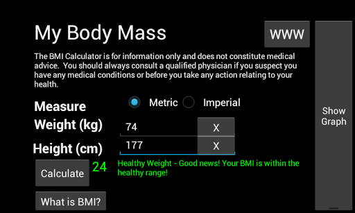 【免費健康App】My Body Mass BMI Calculator-APP點子