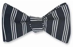 black and white bowtie