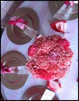 carnations in pink
