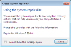 win7 repair disk