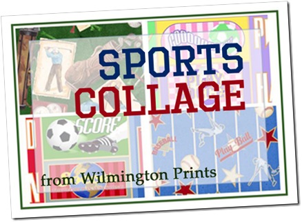 Sports Collage from Wilmington Prints