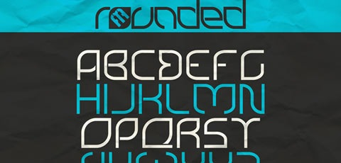 Rounded font untuk designer