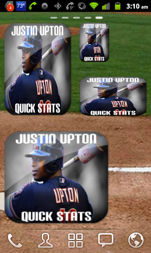 Justin Upton Baseball Widget