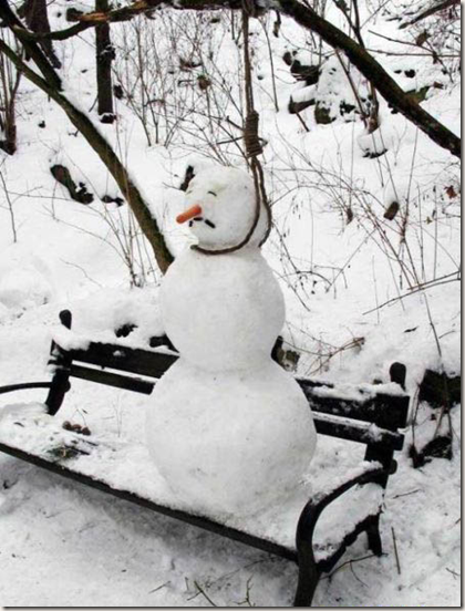snowman hanging