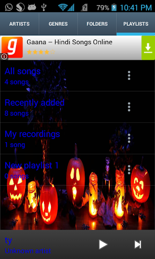 Halloween Theme Music Player