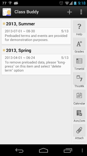 Class Buddy: Student planner