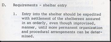 Shelter entry