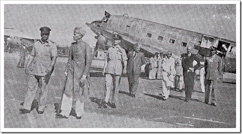 Quaid-e-Azam lands in Peshawar, June 1948