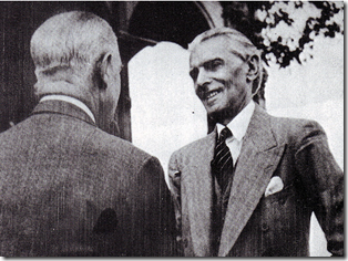 Quaid-e-Azam meeting the Viceroy Lord Wavell in 1946