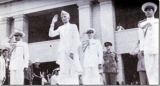 The Founder takes the salute, 14 August 1947