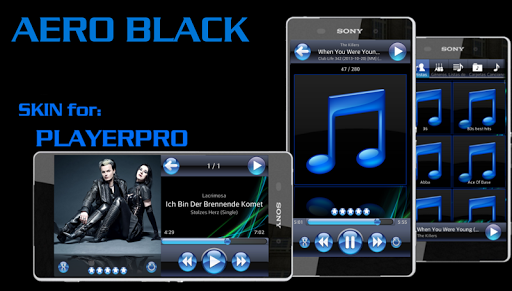 PlayerPro Skin AERO BLACK