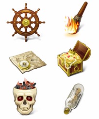 Pirates Theme icon collection