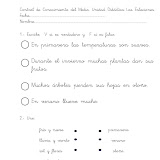 Conocimiento del Medio. Las Estaciones