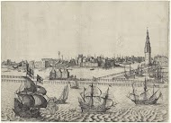 Gezicht op Amsterdam, vanaf het IJ (plaat I)