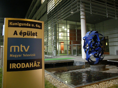 MTV, Magyar Televízió, székház, Budapest,  III. kerület,  3. kerület, blog,  este,  képek,  fotók, Kunigunda út,