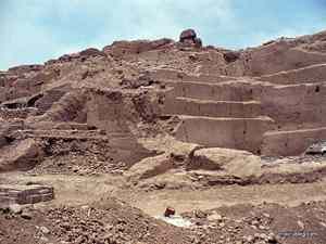 Huaca Huantille awaiting restoration