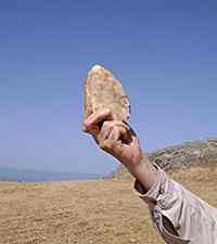 Hand axe found at the west flank of the Preveli Gorge