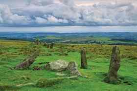 Dartmoor is littered with stone sites such as this one at Stall Moor (Image: Adam Woolfit/Robert Harding Picture Library/Alamy)
