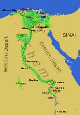 Bawit is located just slightly to the north of Asyut [Created by Vandal B, CC attribution share-alike 3.0]